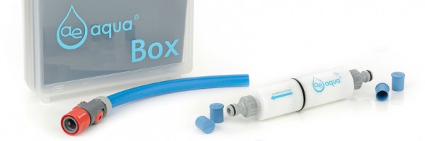 Keimfreies Frischwasser tanken: Der ae-aqua Befüllfilter stoppt Keime an der Zapfstelle