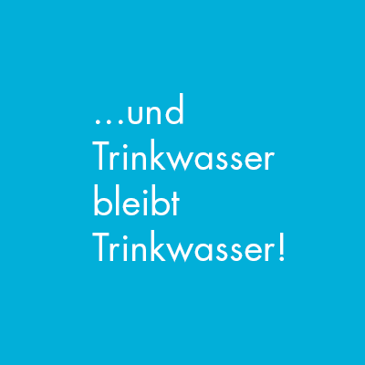 ae-aqua Slogan - Trinkwasser bleibt Trinkwasser